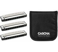 Cascha HH 2346 Ocean Rock Pack 3 BK Diatonic harmonica