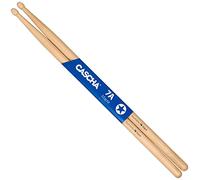 Cascha Maple 7A Drum Sticks - Ideal for Gentle Rock - Advanced Drum Sticks - 12 Pairs Wooden Sticks - Maple Wood Drum Accessories - Acorn Head Shape