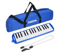 CASCHA Melodica with bag and mouthpiece, instrument for children and beginners, blue