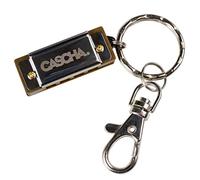 CASCHA Mini Harmonica with lanyard, keyring, miniature harmonica made of metal, idea for a present for musicians