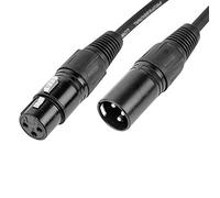 CASCHA Premium Microphone Cable XLR Female to XLR Male 3m Black