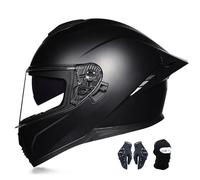 Casco De Moto Integral Para Adulto Con Doble Visera, Homologado Ece, Apto Para Hombre Y Mujer, Scooters, Patinetas, Ciclomotores Y Motos De Calle. E,M:55-56CM