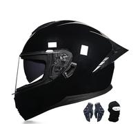 Casco De Moto Integral Para Adulto Con Doble Visera, Homologado Ece, Apto Para Hombre Y Mujer, Scooters, Patinetas, Ciclomotores Y Motos De Calle. B,XXL:61-62CM