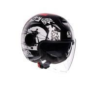 Casco Jet AGV ETERES History Matt Black/White/Red