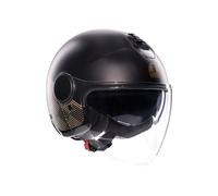 Casco Jet AGV ETERES Ponza Matt Black/Gold