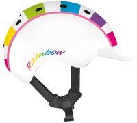 CASCO MINI 2 children's bicycle ski helmet rainbow white 46-52cm
