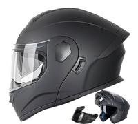Casco Modular Moto Integral Hombre Mujer Doble Visera Ventilacion EPS Forro Lavable Proteccion DOT Tallas S-XXL