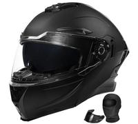 Casco Moto Modular Doble Visera Solar Antivaho 190° Vision Ventilacion Multizona Forro Lavable ABS Resistente DOT Homologado Unisex Adultos