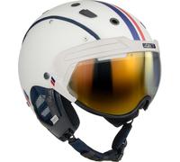 CASCO SP-6 LEGEND IVORY Skihelm weiss-blau-rot L