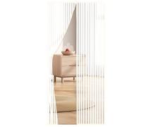 Cascovll Magnetic Screen Door,Heavy Duty Self-Sealing Fly Mesh,with Powerful Magnets & Full Frame Magic Tape No Gap,Lets Fresh Air in (with Stay Open Buckles,90×210cm,White)