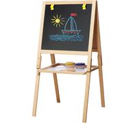 Casdon 2 in 1 Blackboard & Whiteboard Wooden Easel