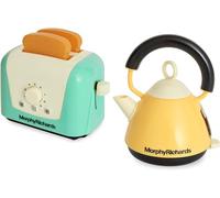 Casdon 65150 Morphy Richards Interactive Toy Toaster & Kettle for Children Aged 3+ | Looks Just Like The Real Thing for Endless Fun, Teal and Yellow,Medium