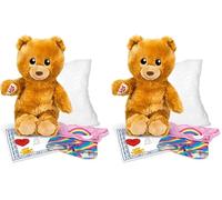 Casdon Build-A-Bear Workshop Furtastic Toy Bear & Outfit Assortment | Assorted Cuddly Toy Bear and Outfit for Children Aged 3+ | Ready to Stuff! | Filling, Heart, and Certificate Also Included