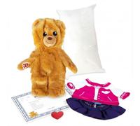 Casdon Build-A-Bear Workshop Mini Bear Friend & Outfit Pack - 9 Inch (22.9cm) Mini Bear - Stuff, Dress & Cuddle - Compatible with Stuffing Station - Ages 3+