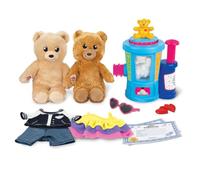 Casdon Build-A-Bear Workshop Stuffing Station - At-Home Build-A-Bear Stuffing Station with 2 x 9 Inch (22.9cm) Mini Bears - Pretend Play Toy for Children Aged 3+