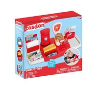 Casdon Post Office Set. Realistic Postal Counter Playset. Includes Weighing Scales, Play Money, Stamp and More. for Ages 3+
