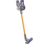 Casdon Dyson Cordless Vacuum Interactive & Officially Licensed Toy Dyson Vacuum For Children Aged 3+ Realistic Role-Play Fun, Purple and Orange