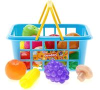 Casdon Fruit & Veg. Assorted Toy Basket with Fruits & Vegetables for Children Aged 2+. Perfect for Playing Shops