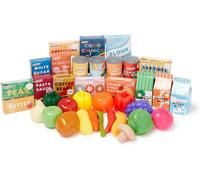 Casdon Grocery Set. Family Favourites Toy Grocery Set for Children Aged 2+. Fea