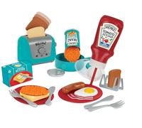 Casdon Heinz All-Day Breakfast Cook Set | 20-Piece Breakfast Play Set For Children Aged 2+ | Includes Official Licensed Heinz Toy Toaster And Squeezy Tomato Ketchup