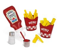 Casdon Heinz Chip & Dip Snack Set For Kids | Includes Ketchup, Salt Shaker, 2 Chip Holders, Fries, Crinkle Cut Chips, And Ketchup Flip & Dip Pot - Perfect For Pretend Play Aged 2+.