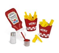 Casdon Heinz Chip & Dip Snack Set For Kids | Includes Ketchup, Salt Shaker, 2 Chip Holders, Fries, Crinkle Cut Chips, And Ketchup Flip & Dip Pot - Perfect For Pretend Play Aged 2+.