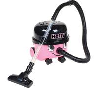 Casdon Henry & Hetty Toys - Hetty Vacuum Cleaner - Pink Vacuum Cleaner Toy with Real Function & Nozzle Accessories - Kids Cleaning Set - For Children