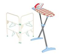 Casdon Ironing Set:Toy Ironing Board And Iron For Children Aged 3+: Folding Clothes Airer And Hangers Included,68x22.5x56 centimeter, White