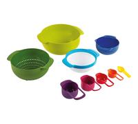Casdon Joseph Joseph Nest 9 | Colourful Toy Food Prep Set for Children Aged 3 Years & Up | Includes 9 Different Sized Utensils!, Various Bright