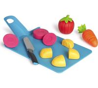 Casdon Joseph Joseph Toys. Chop2Pot. Super Safe Kitchen Playset for Kids with Foldable Chopping Board and Choppable Play Food. For Children Aged 2+