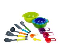 Casdon Kitchen Essentials | 14-Piece Colourful Kitchen Play Set for Children 3+ | Encourages Learning & Creativity!