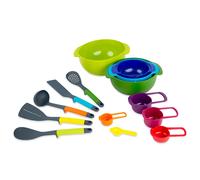 Casdon Kitchen Essentials | 14-Piece Colourful Kitchen Play Set for Children 3+ | Encourages Learning & Creativity!