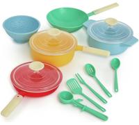Casdon Pan Set, Toy Pan Set For Children Aged 3+, Pastel Colours Pans And Utensils For Imaginative Play (50250)
