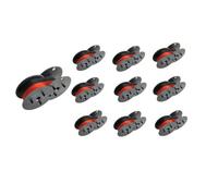 CasdsDtub 10PK Typewriter Ink Spool Ribbon Twin Spool Compatible With Underwood Typewriter Models Black & Red Works With GR24BR GR24 BR