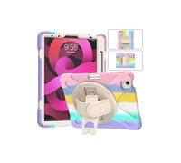 case 360° Ratating Hand Strap Colorful Drop-proof Protective Case Compatible with iPad mini 7 2024/mini6 2021 8.3-inch universal secretcipher pad cover(Vibrant Pink (no straps))