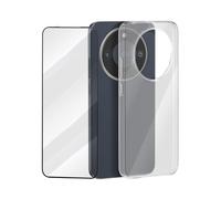Case and Tempered Glass for Honor Magic 8 Lite Shockproof, Transparent