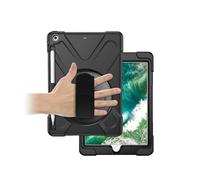case Anti Drop Shell Pen Slot Shoulder Strap Protective Cover Suitable for iPad mini 7 2024/mini6 8.3 inch Universal secretcipher pad cover(Black (wristband))