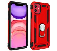 Case Apple IPHONE 11 Shockproof Bi Ring Holder Video Red