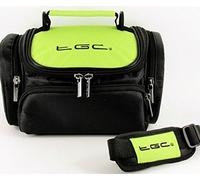 Case Bag by TGC ® for TomTom Start 25 Sat Nav GPS with shoulder strap and Carry Handle (Green & Black)