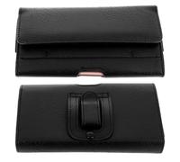 Case Belt Smartphone Wallet Vintage Clip Card Holder Size XXL - Black