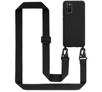 Case Chain for Samsung Galaxy A02s Silicone Protection Cover Necklace