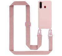 Case Chain for Samsung Galaxy A21 Silicone Protection Cover Necklace