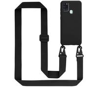 Case Chain for Samsung Galaxy A21s Silicone Protection Cover Necklace