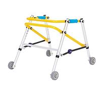 Case Child Rehabilitation Rollator Walker, Drive Medical Walker Foldable, 4 Wheels Kids Mobility Walking Aids, Straight Walking, Aluminum Alloy Kids Walking Star of Light