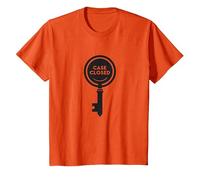 Case Closed Key Detective Mystery Graphic, T-Shirt, Kids, Orange, 2 Years
