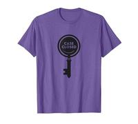 Case Closed Key Detective Mystery Graphic, T-Shirt, Men, Purple Heather, XL