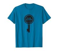 Case Closed Key Detective Mystery Graphic, T-Shirt, Men, Sapphire, 3XL