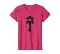 Case Closed Key Detective Mystery Graphic, T-Shirt, Women, Red Heather, M