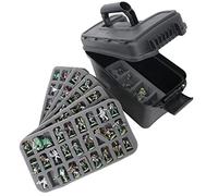 Case Club 123+ Miniature Figurine Hard Shell Carrying Case - Fits Warhammer 40k, DND, Battletech, Citadel & More! This Tabletop Army Travel & Storage Case Will Organize Your D&D and Warhammer 40k Set