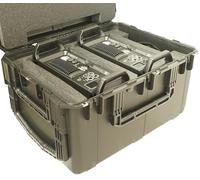 Case Club 2 QSC LA108 Powered Line Array Loudspeakers Case. Pre-Cut, Waterproof, Wheeled, Heavy Duty, Airtight, Shippable.